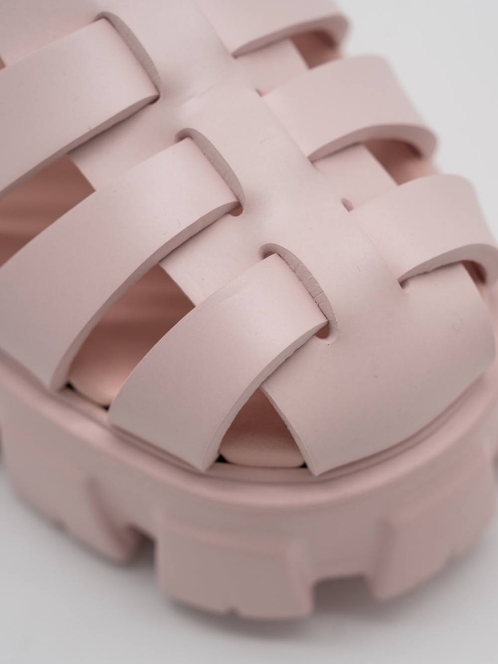 Prada Fisherman Platform Sandals Cage Pink Rubber Women's size 39 eu 9 US - Picture 7 of 12